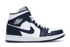 Air Jordan 1 Mid White Metallic Gold Obsidian