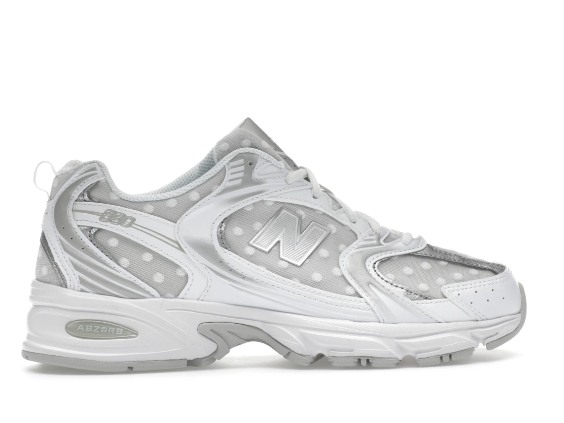 New Balance 530 Silver Metallic Polka Dots
