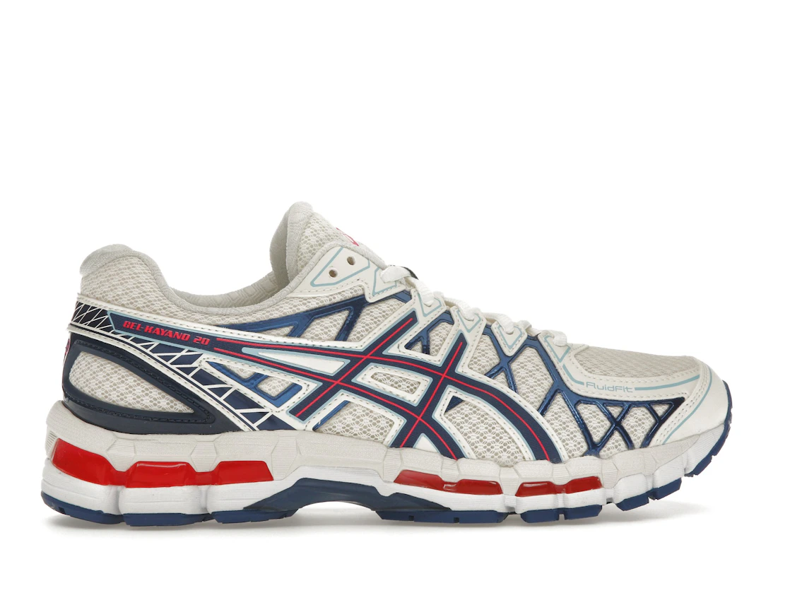 ASICS Gel-Kayano 20 Cream Blue Red