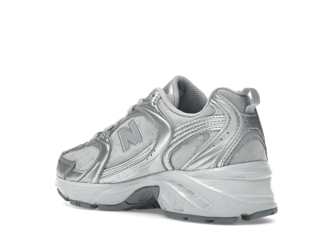 New Balance 530 Silver Metallic Raincloud Polka Dots