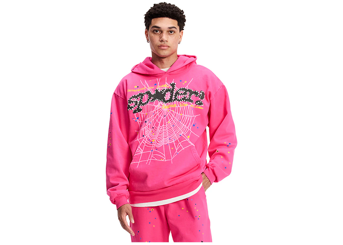 Sp5der P*NK V2 Hoodie Pink ADONIO