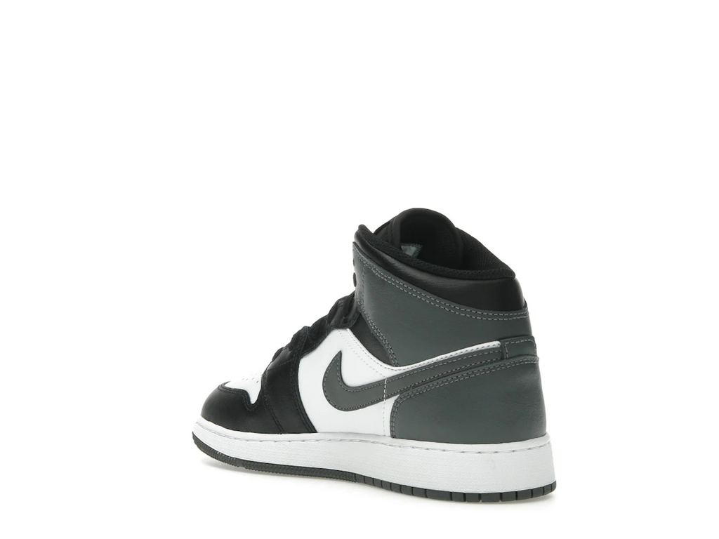 Jordan 1 Mid Black White Iron Grey (GS)
