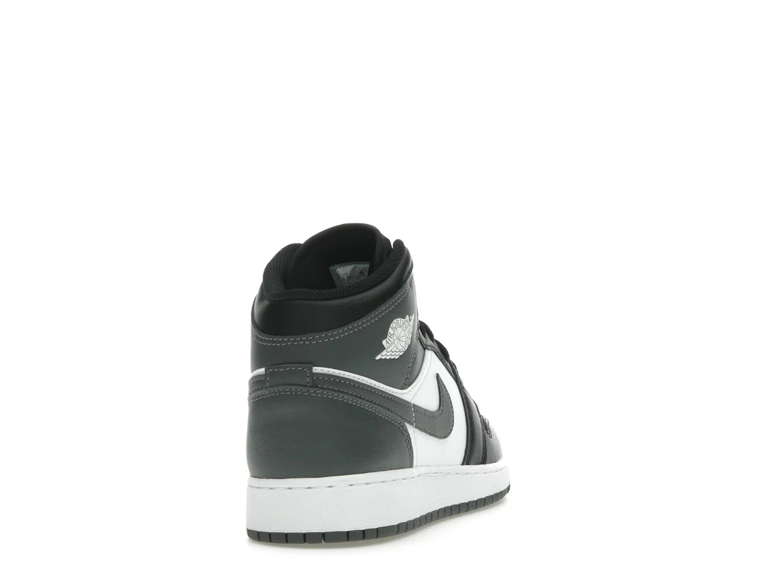 Jordan 1 Mid Black White Iron Grey (GS)