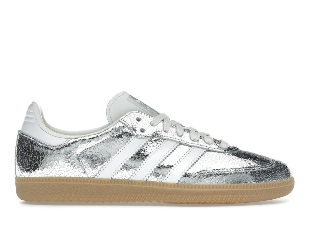 adidas Samba OG Silver Metallic Cracked Leather (W)