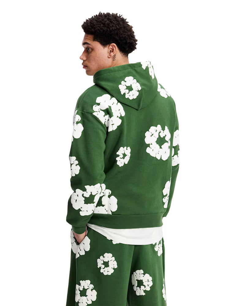 Denim Tears Cotton Wreath Sweatpant Green/White