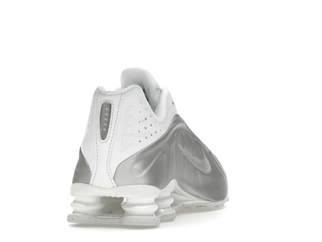 Nike Shox R4 White Bright Crimson Metallic Silver