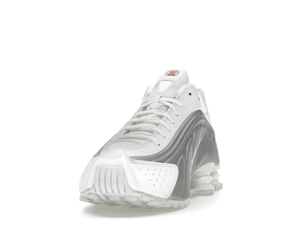 Nike Shox R4 White Bright Crimson Metallic Silver