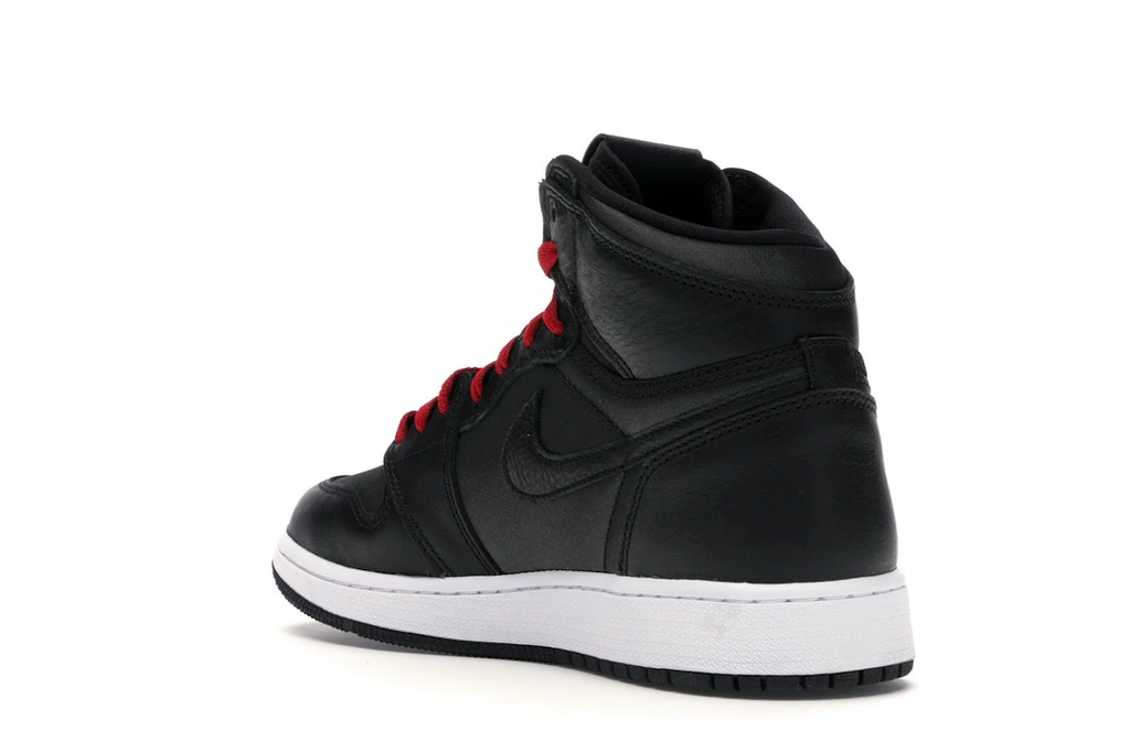 Jordan 1 Retro High Black Satin Gym Red Black (GS)