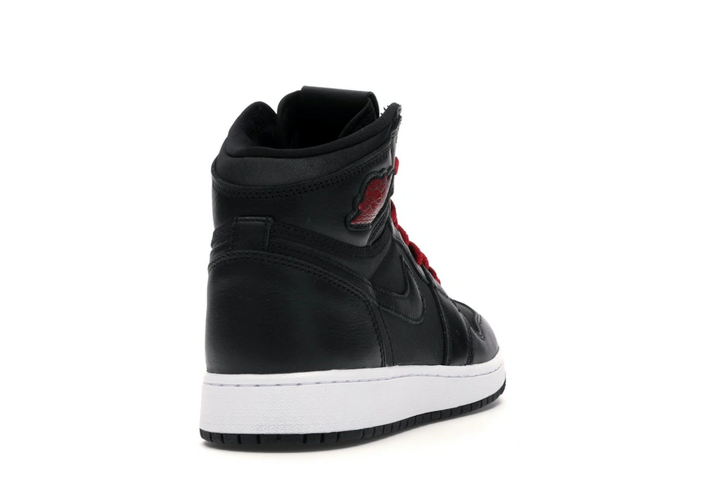 Jordan 1 Retro High Black Satin Gym Red Black (GS)
