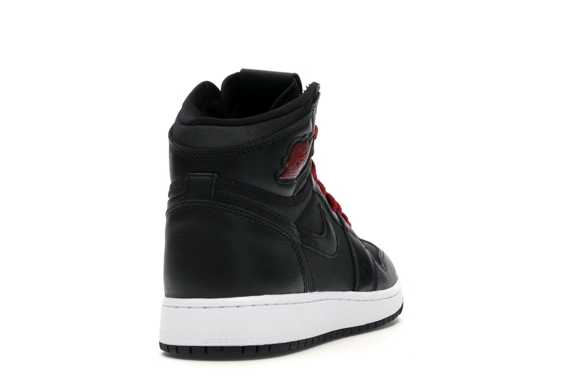 Jordan 1 Retro High Black Satin Gym Red Black (GS)