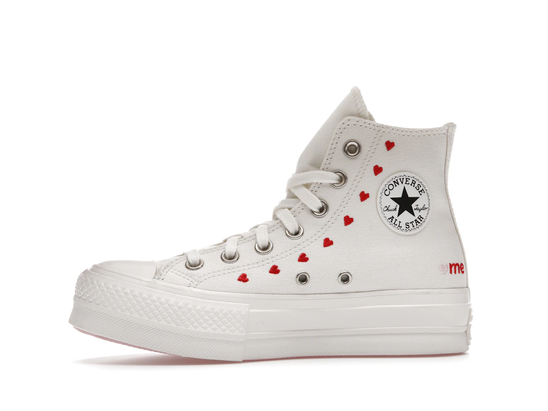 Converse Chuck Taylor All Star Lift Hi White Red (W)