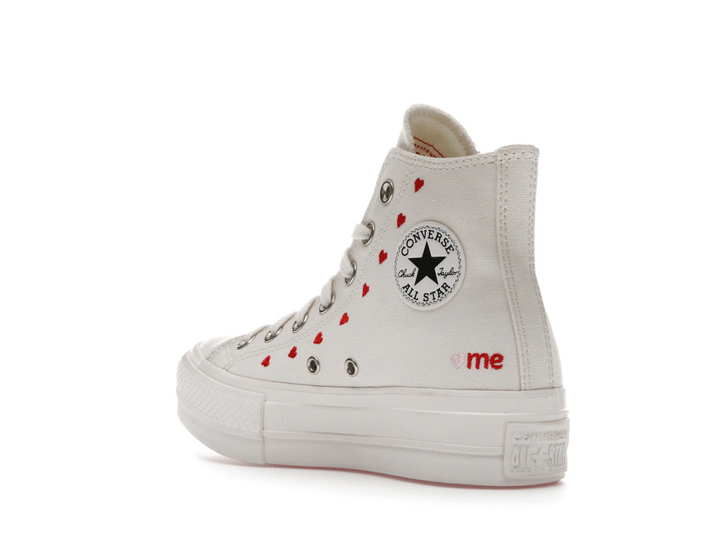 Converse Chuck Taylor All Star Lift Hi White Red (W)