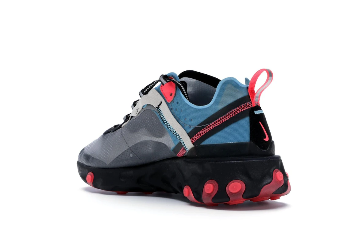 Nike React Element 87 Blue Chill Solar Red