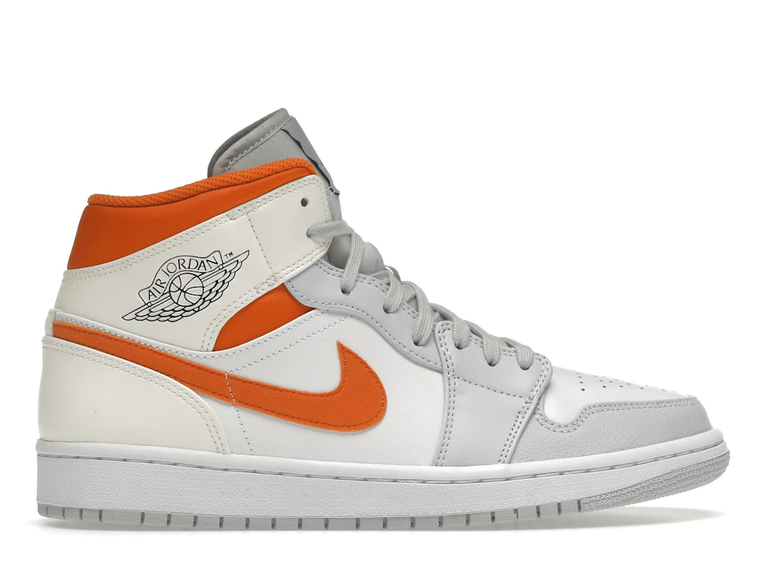 Jordan 1 Mid Starfish Pure Platinum