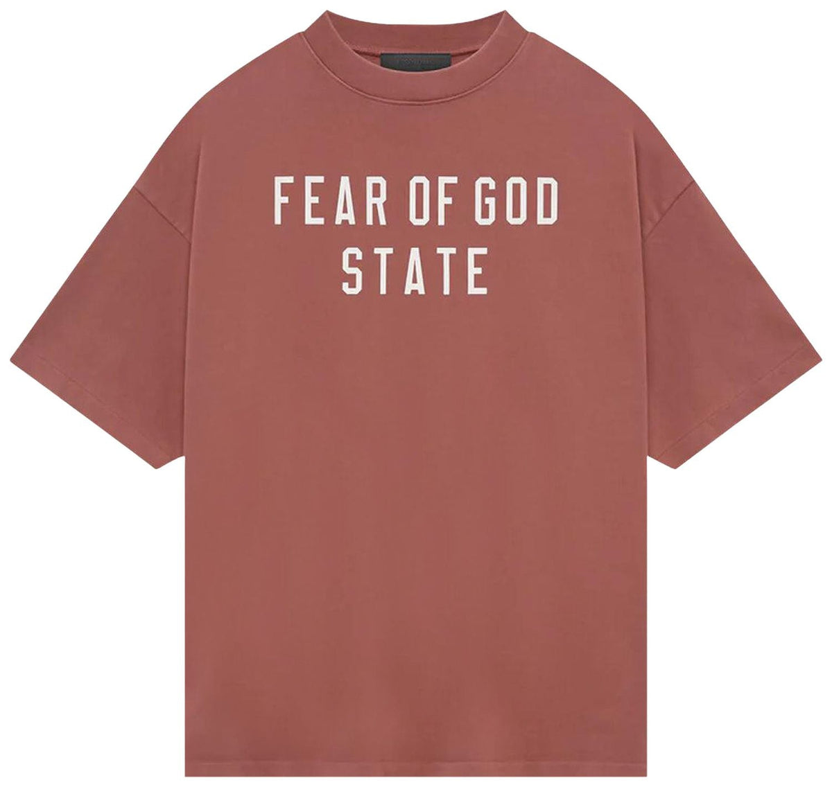 Fear of God Essentials Heavy Crewneck Shirt State (FW24) Crimson