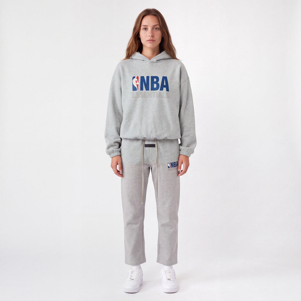 Fear Of God Essentials NBA Light Heather - Celý Set ADONIO