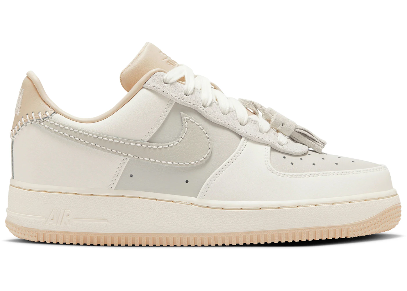 Nike Air Force 1 Low '07 Light Bone Suede Tassels (W)
