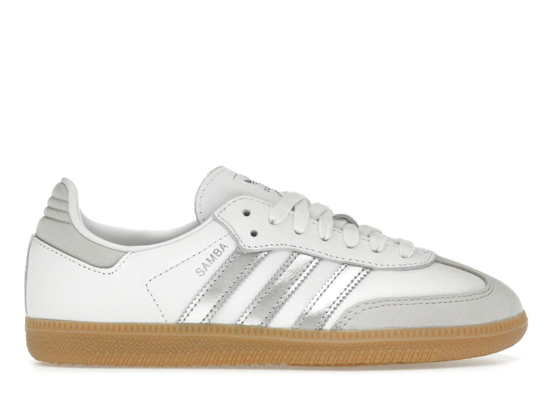 adidas Samba OG White Silver Metallic Grey (W)