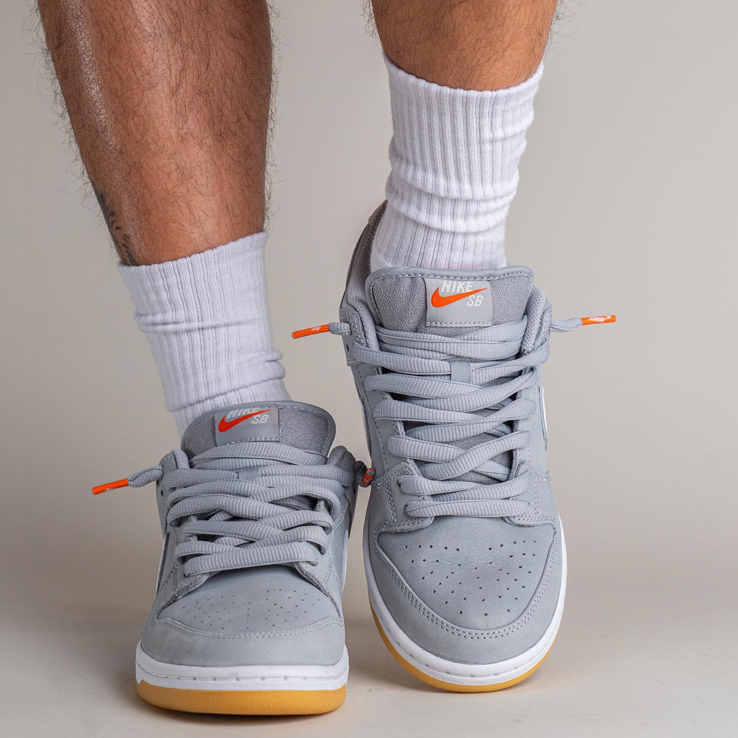 Nike SB Dunk Low Pro ISO Orange Label Grey Gum