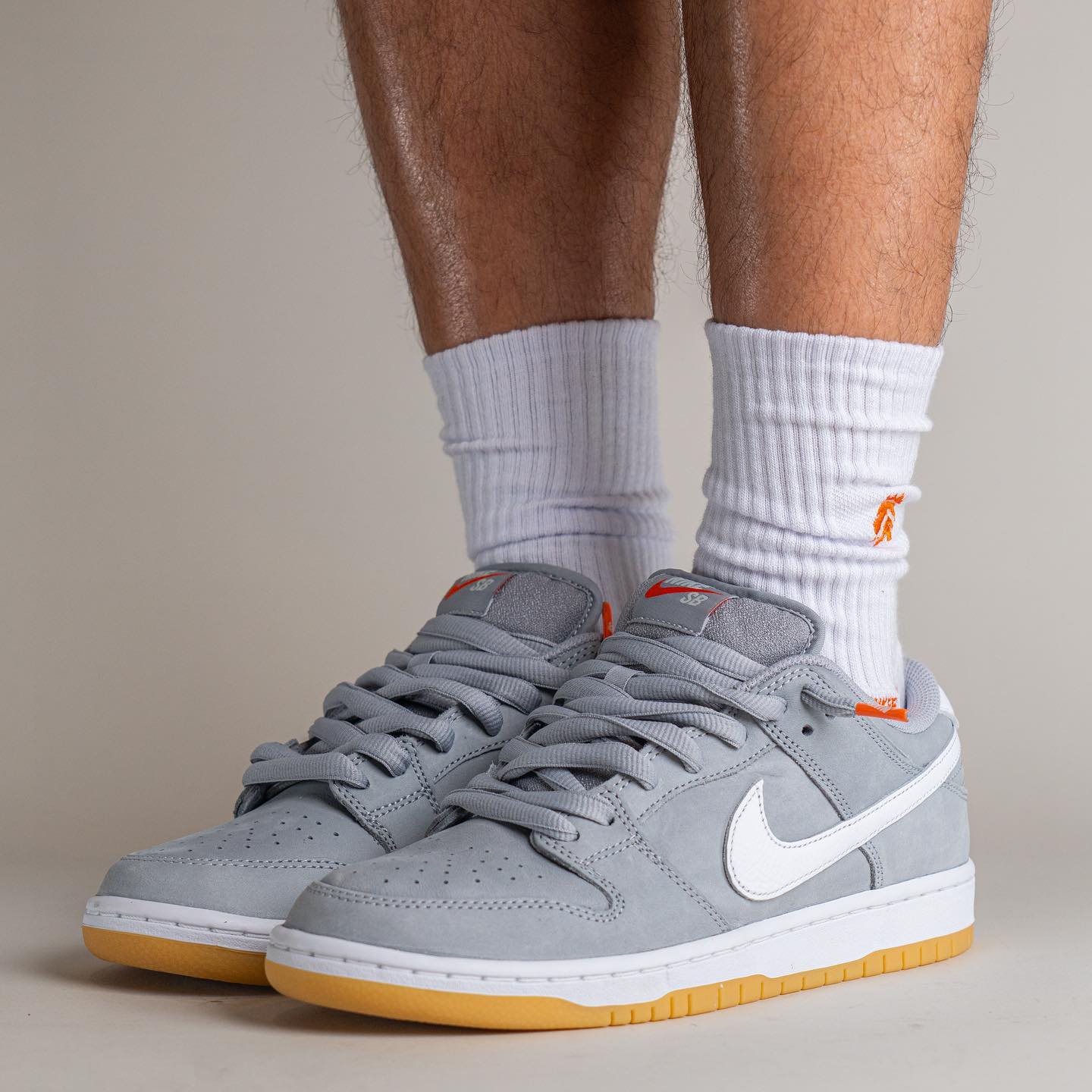 Nike SB Dunk Low Pro ISO Orange Label Grey Gum