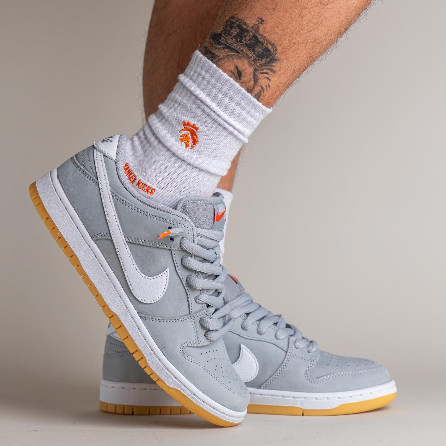 Nike SB Dunk Low Pro ISO Orange Label Grey Gum