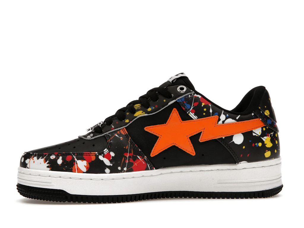 A Bathing Ape Bape Sta Paint Splatter Black