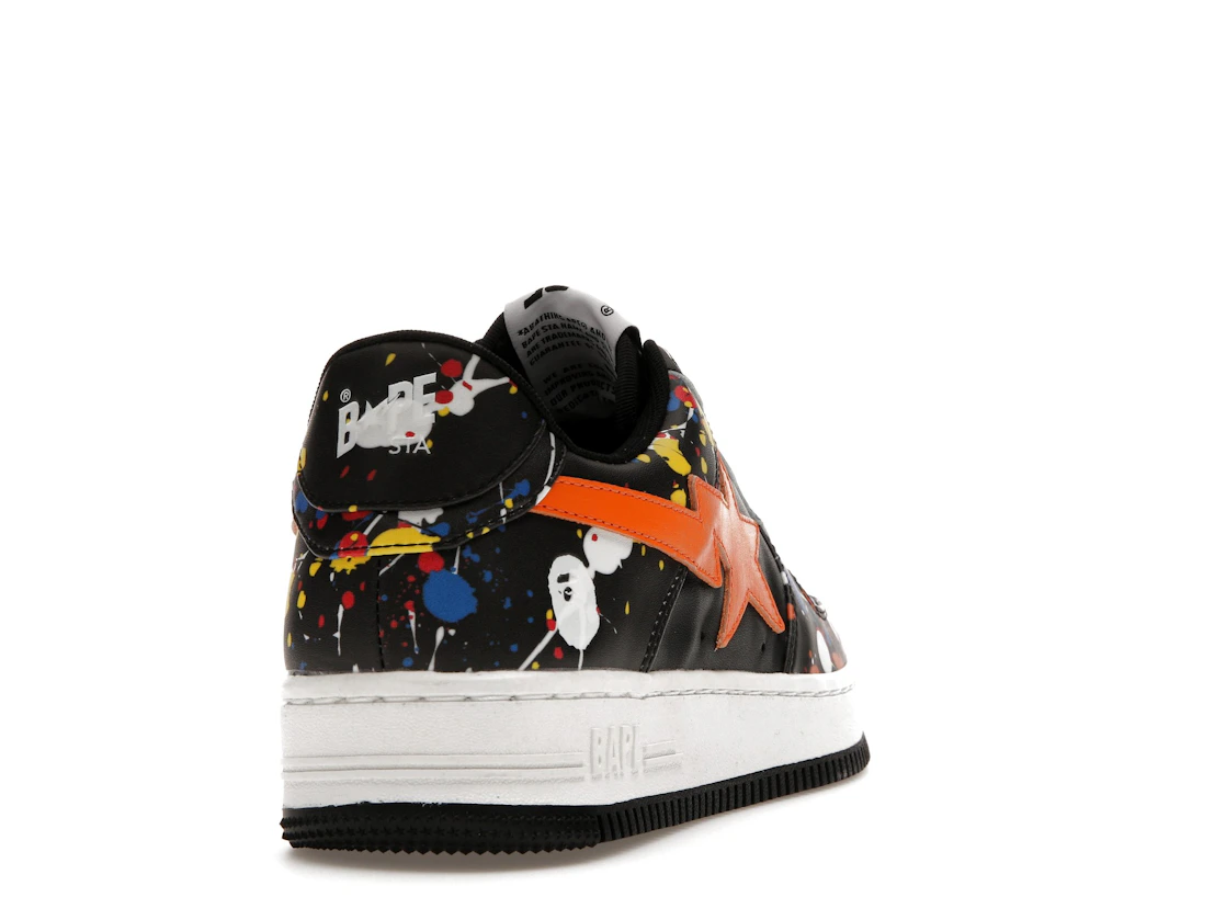 A Bathing Ape Bape Sta Paint Splatter Black