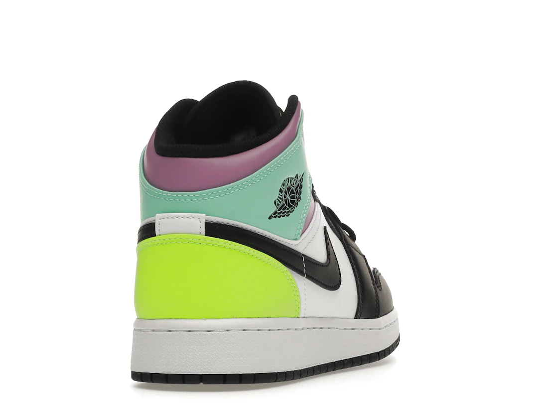 Jordan 1 Mid Pastel Black Toe (GS)
