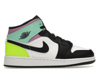 Jordan 1 Mid Pastel Black Toe (GS)