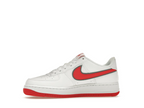 Nike Air Force 1 White Habanero Red Mini Swoosh (GS)