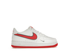 Nike Air Force 1 White Habanero Red Mini Swoosh (GS)