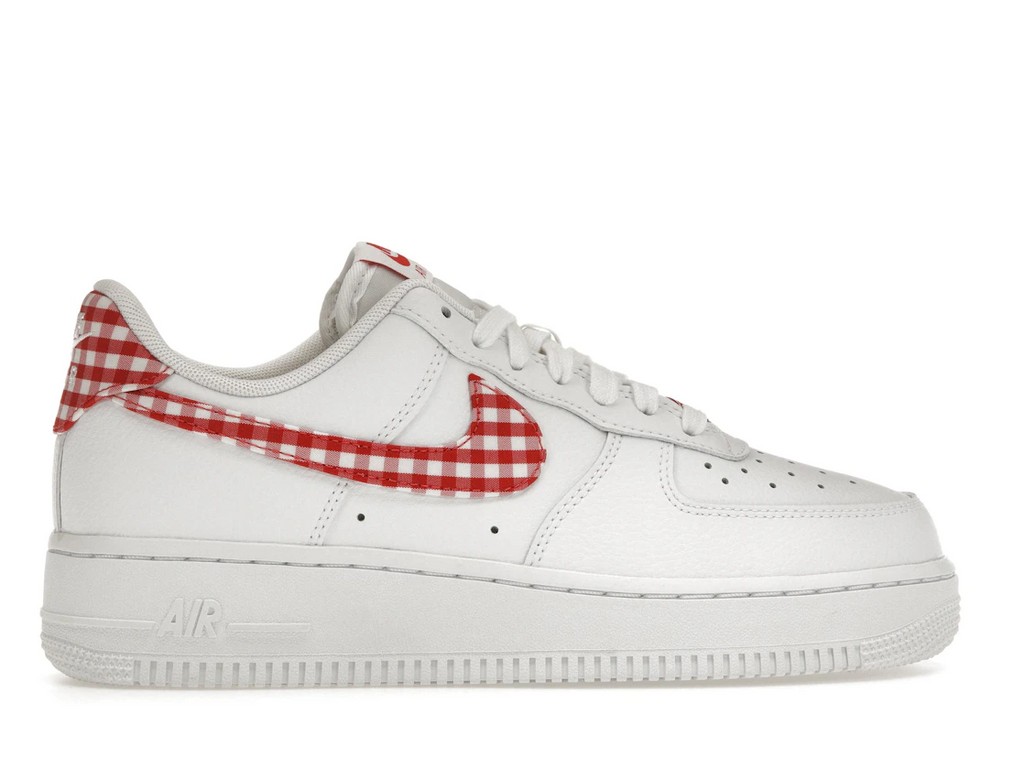 Nike Air Force 1 Low '07 Essential White Mystic Red Gingham (W)