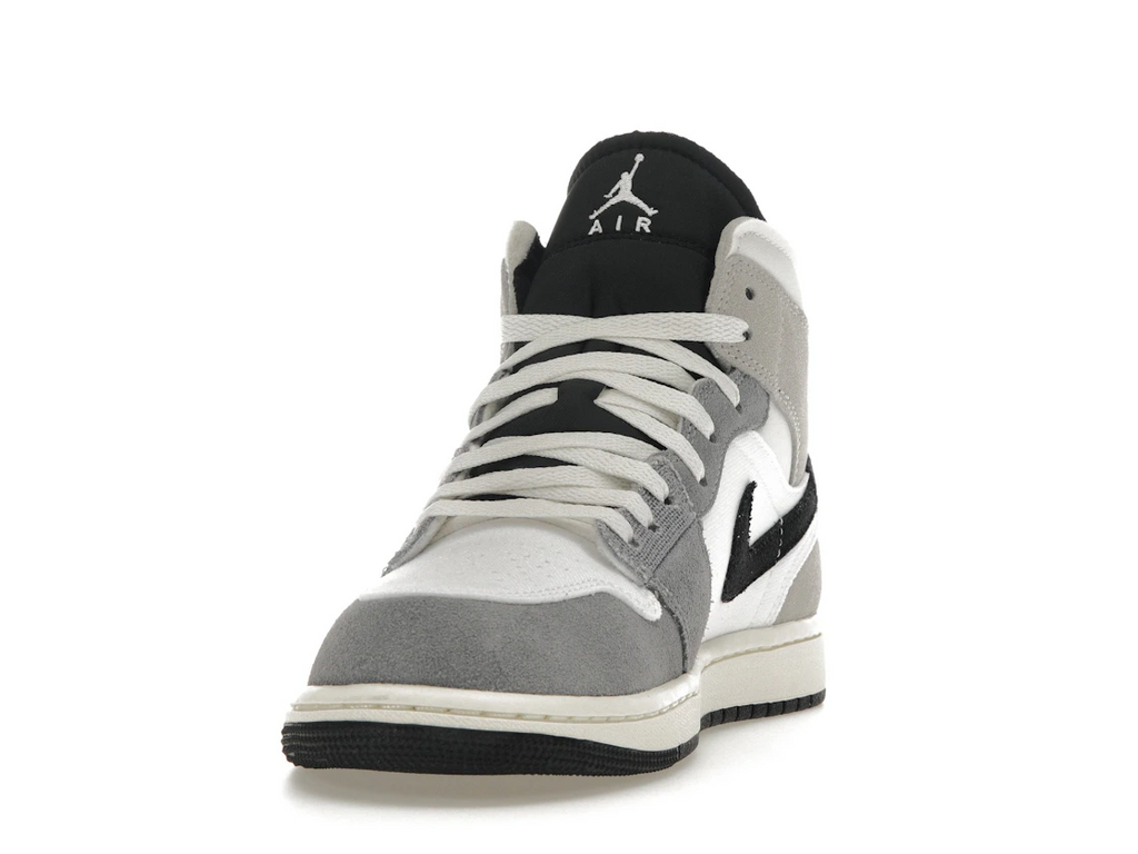Jordan 1 Mid SE Craft White Cement Grey Black