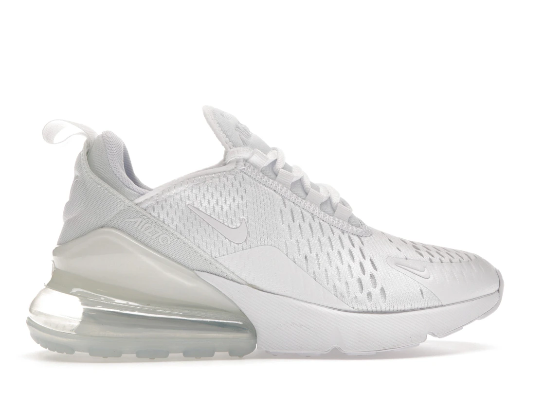 Nike Air Max 270 White Metallic Silver (GS)