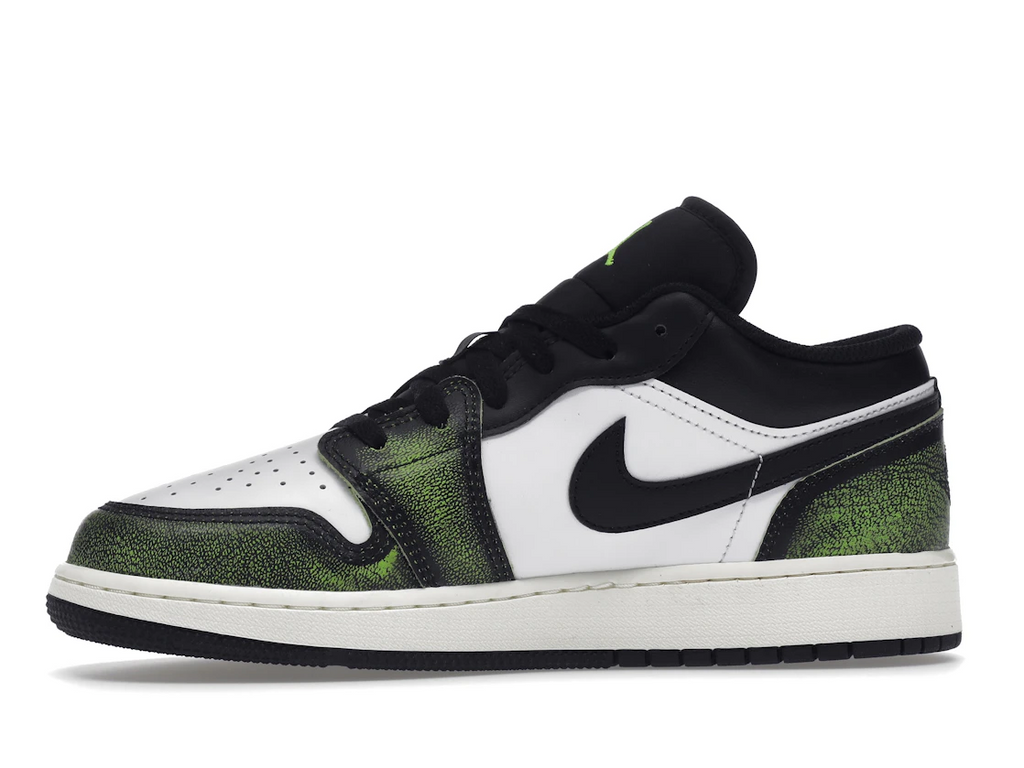 Jordan 1 Low Wear Away Electric Green (GS)