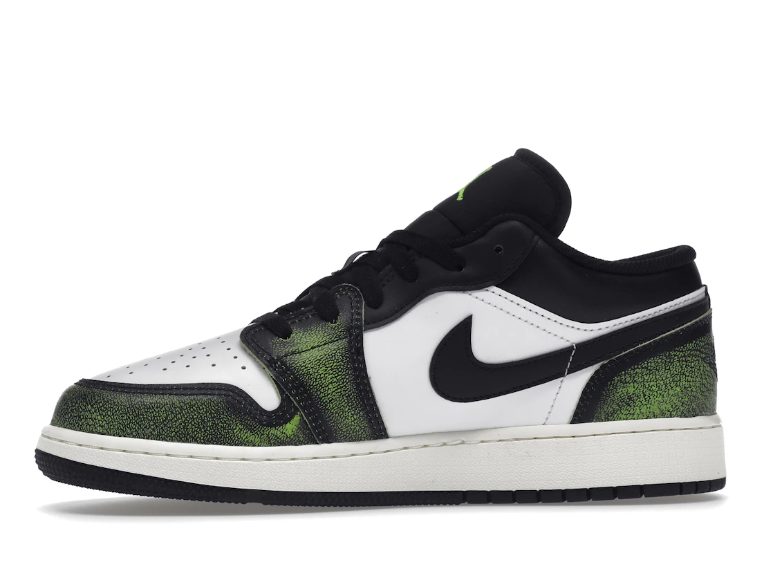 Jordan 1 Low Wear Away Electric Green (GS)
