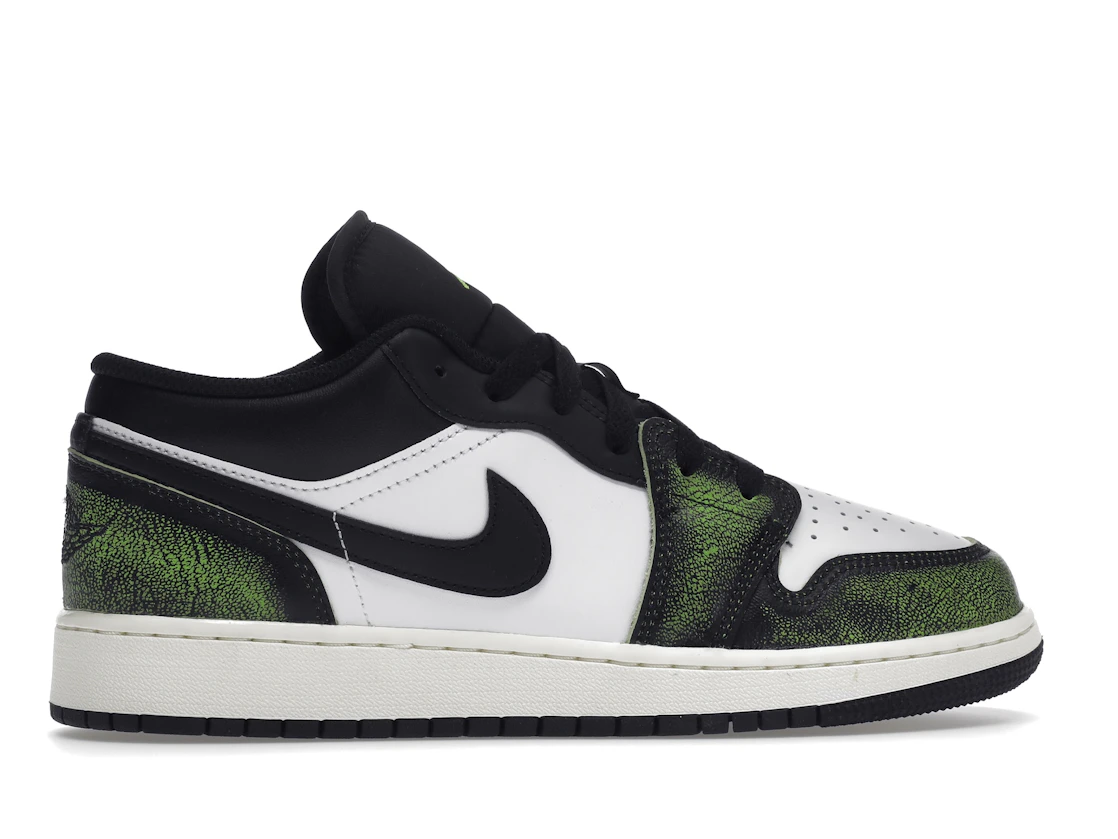 Jordan 1 Low Wear Away Electric Green (GS)