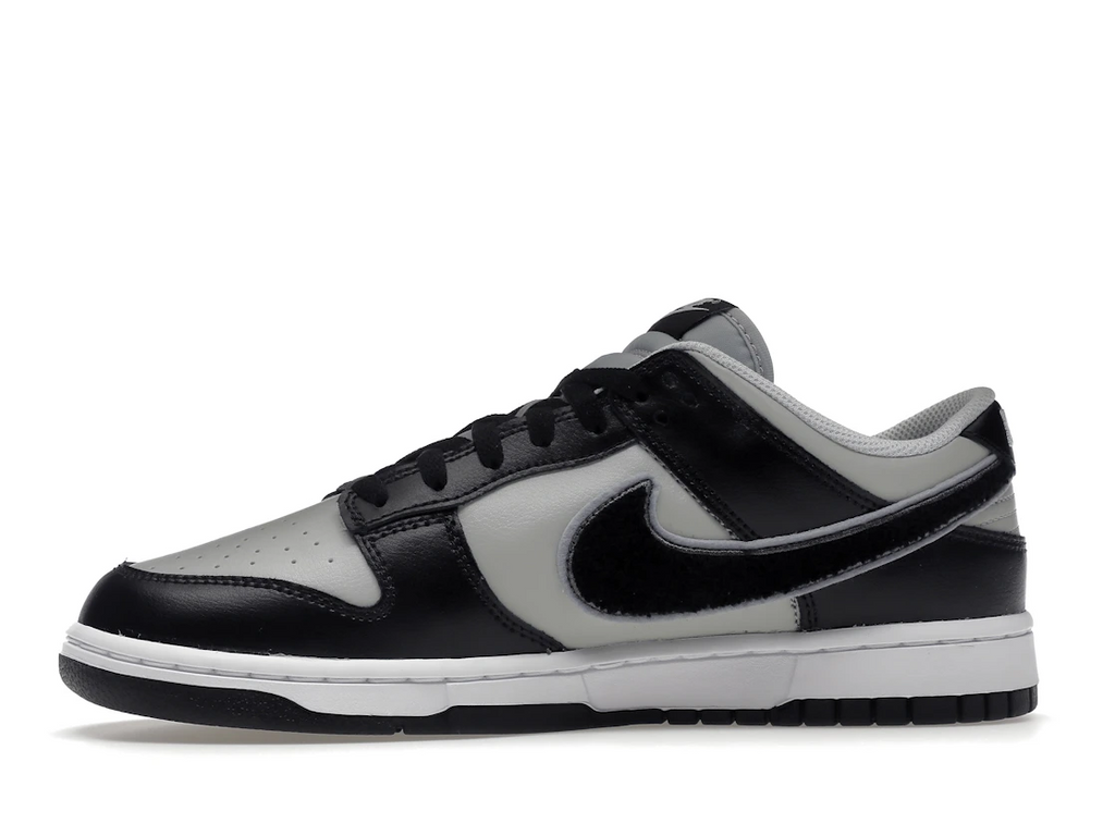 Nike Dunk Low Chenille Swoosh Black Grey