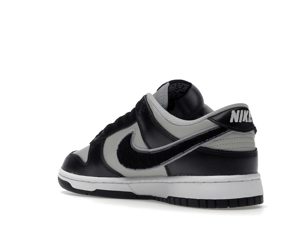 Nike Dunk Low Chenille Swoosh Black Grey