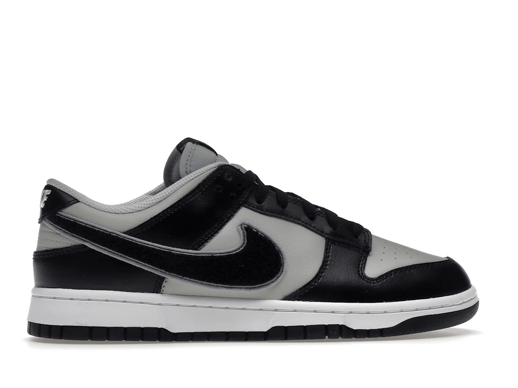 Nike Dunk Low Chenille Swoosh Black Grey