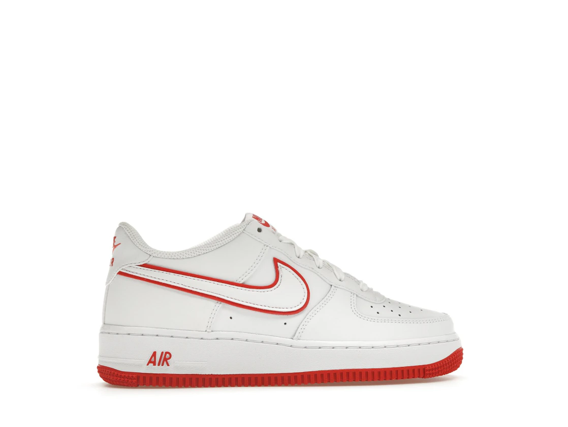 Nike Air Force 1 Low White Picante Red (GS)