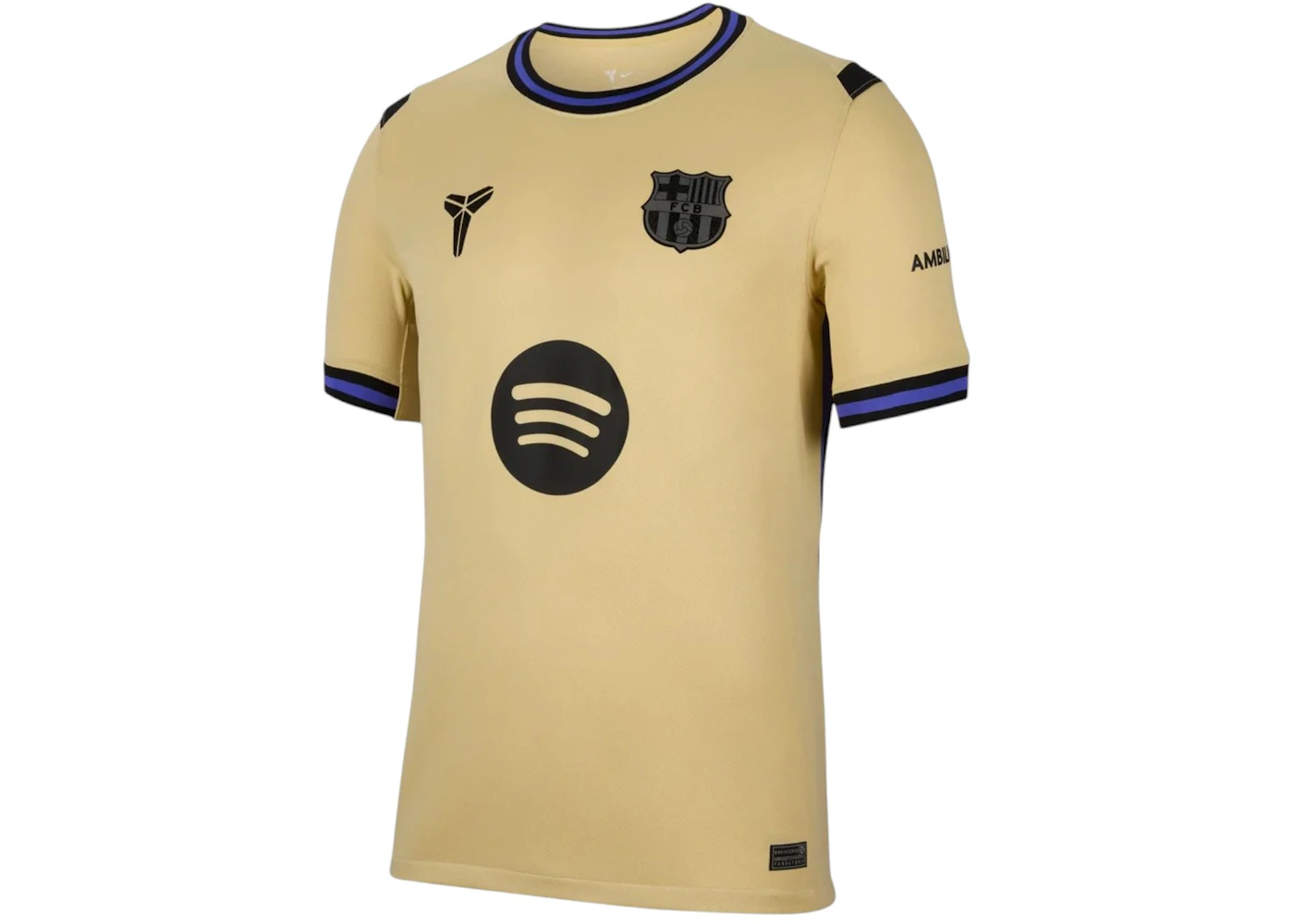FC Barcelona x Kobe Bryant 2025/26 Stadium Away Replica Jersey Team Gold/Team Gold/Persian