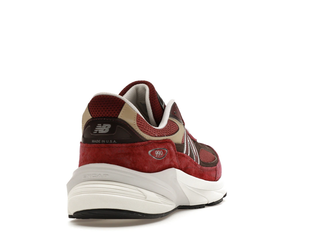 New Balance 990v6 MiUSA Teddy Santis Burgundy Tan