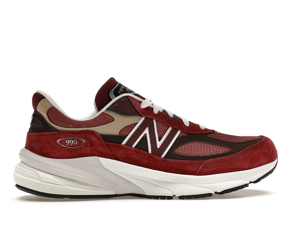 New Balance 990v6 MiUSA Teddy Santis Burgundy Tan