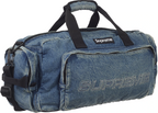 Supreme Denim Duffle Bag Washed Indigo