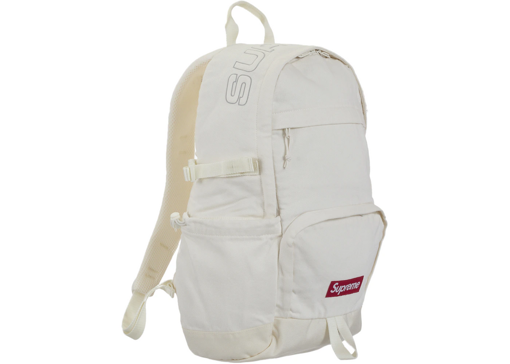 Supreme Denim Backpack White