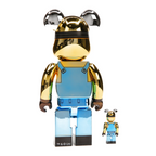Bearbrick DAVE 100% & 400% Set CHROME Ver.