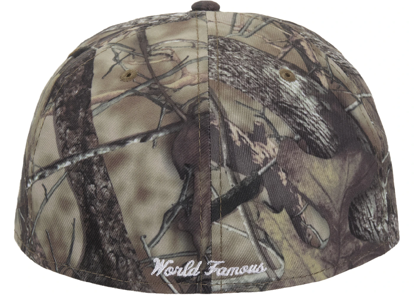 Supreme x New Era Breast Cancer Awareness Box Logo Fitted Hat Woodland Camo