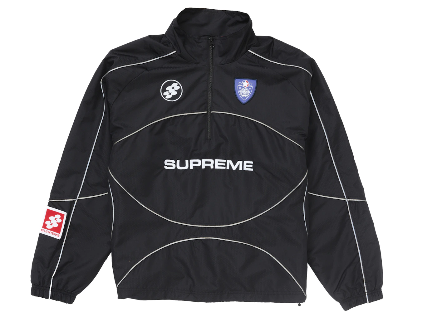 Reflective Piping Pullover Black