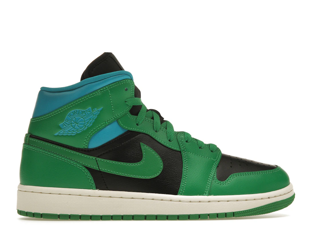 Air Jordan 1 Mid Lucky Green Aquatone (W)